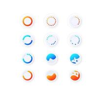 Progression UI Elements Kit vector