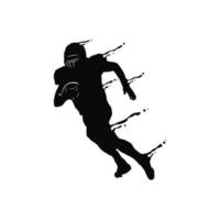 American Football Silhouette Vector Art Icons And Graphics For Free Download