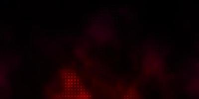Red template with circles. vector