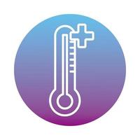 Thermometer icon design vector