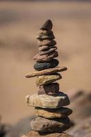 Close-up of a stack of stones photo