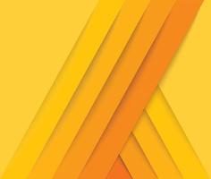 Abstract modern orange and yellow angled layers vector