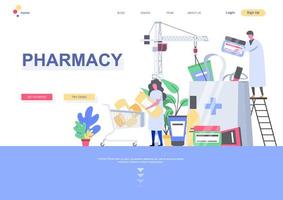 Pharmacy landing page template