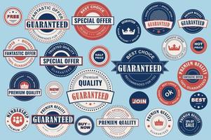 Collection of sale labels vector