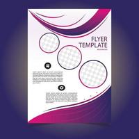 Modern flyer template design vector