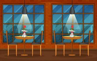 Pub and restaurant background scene vector