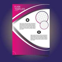 Modern flyer template design vector
