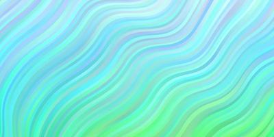 Blue and green background with curves. vector