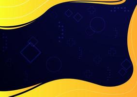 Abstract Yellow and Dark Blue Background