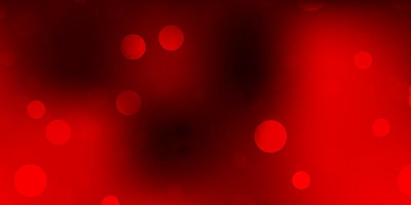 Red backdrop with chaotic shapes.
