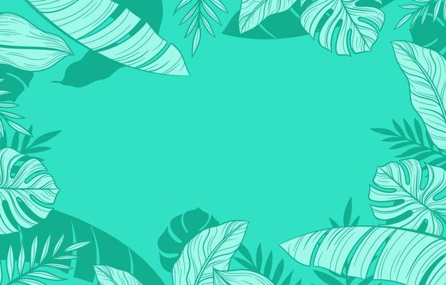 Green Floral Background