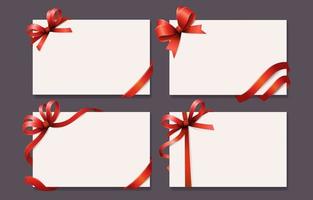 Set of Gift Cards vector