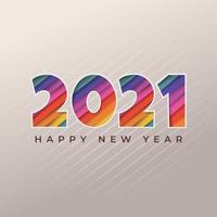 New Year 2021 Cut Out Background vector