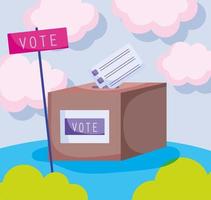 Voting ballot box