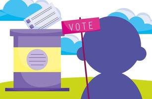 Political campaign for elections vector