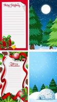 plantillas de fondo con tema navideño vector