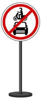 Red traffic sign on white background vector