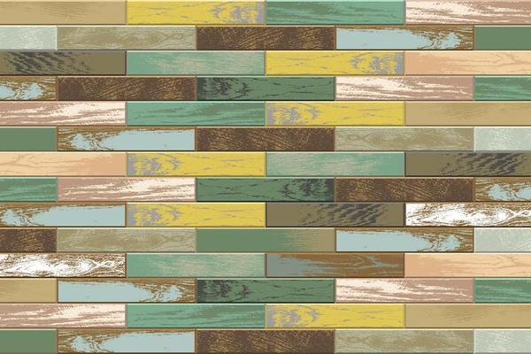 Vintage wooden parquet background with old faded colors