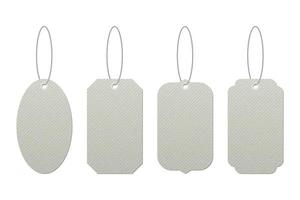 Set of vintage tags with strings vector