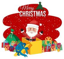 Isolated Merry Christmas banner vector