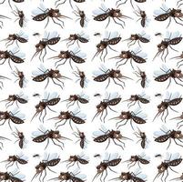 Seamless and isolated animal pattern cartoon vector