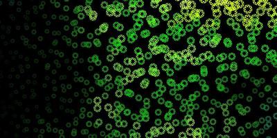 Green and yellow dots backdrop vector