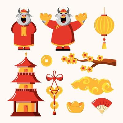 Chinese New Year 2021 Element Collection