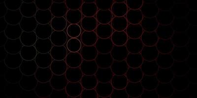 Green and red outlined circle shapes layout vector