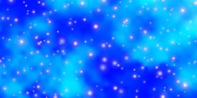 Blue template with stars. vector