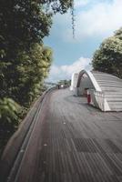 Singapore, 2018-Travelers walk the paths at Mount Faber Park photo