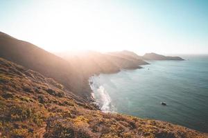 Sunny coastal seascape photo