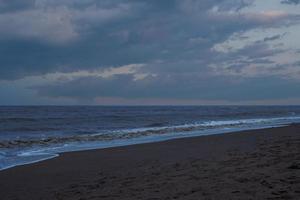 Nighttime on a beach photo