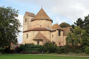 Octagonal church in Alsace photo