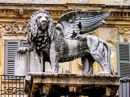 Winged lion of St.Marks in Verona,Italy