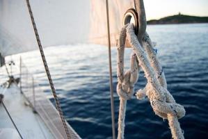 Nautical Knot on a sail photo