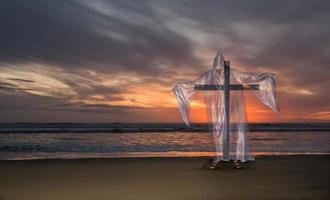 Cross of Salvation Beach Sunset