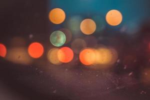 blured car lights at night
