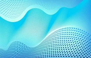 Blue Background with Wavy Dots vector