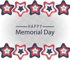 Memorial day celebration banner vector