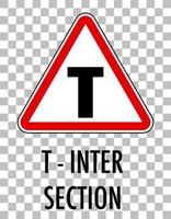 Red traffic sign on transparent background vector