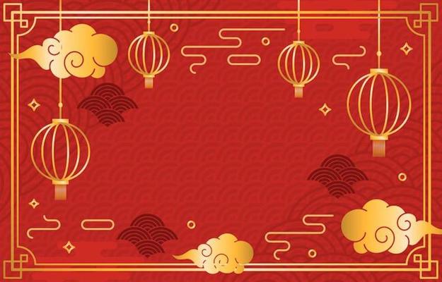 Simple Chinese New Year Festivity Background