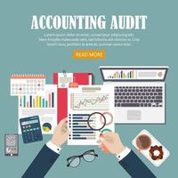 Accounting Auditing background vector