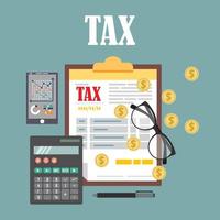 Auditing Tax process vector