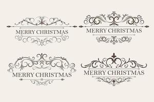 Frame and Design Ornament Set vector