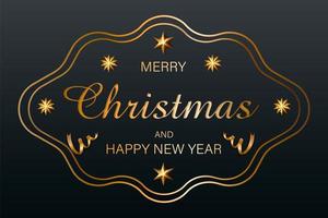 Gold Christmas background vector