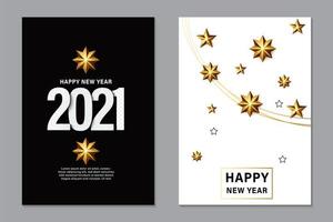 2021 New Year background for holiday greeting card vector