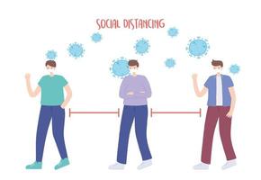 Coronavirus prevention with social distancing