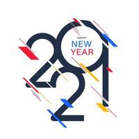 Happy New Year 2021 vector