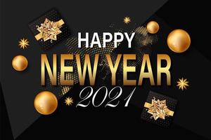 2021 New Year background vector
