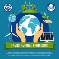 Ecology And Pollution Concept vector